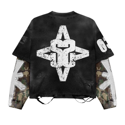 "WAR" Theme Long Sleeve Shirt