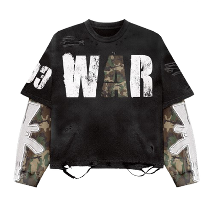 "WAR" Theme Long Sleeve Shirt