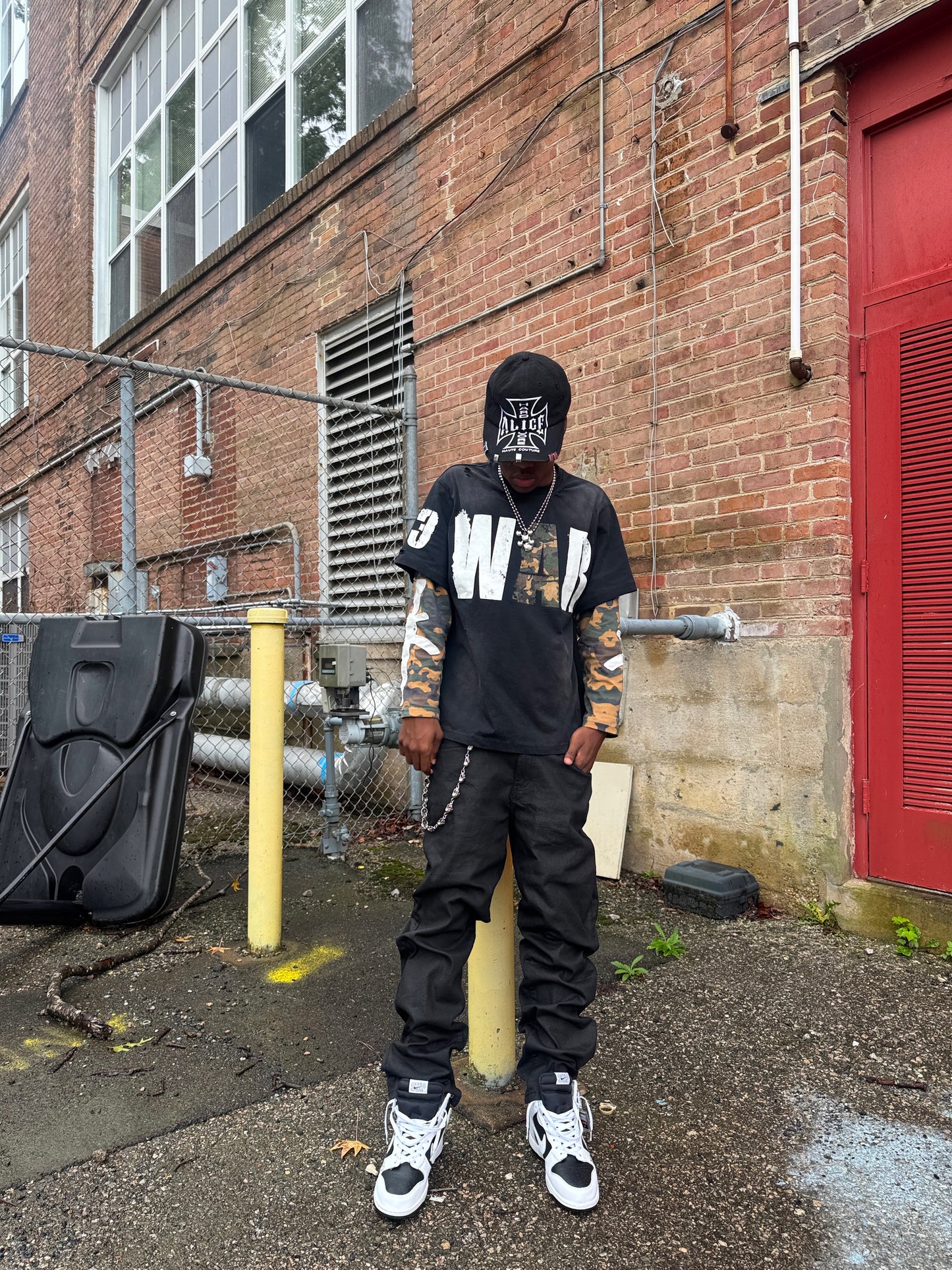 "WAR" Theme Long Sleeve Shirt